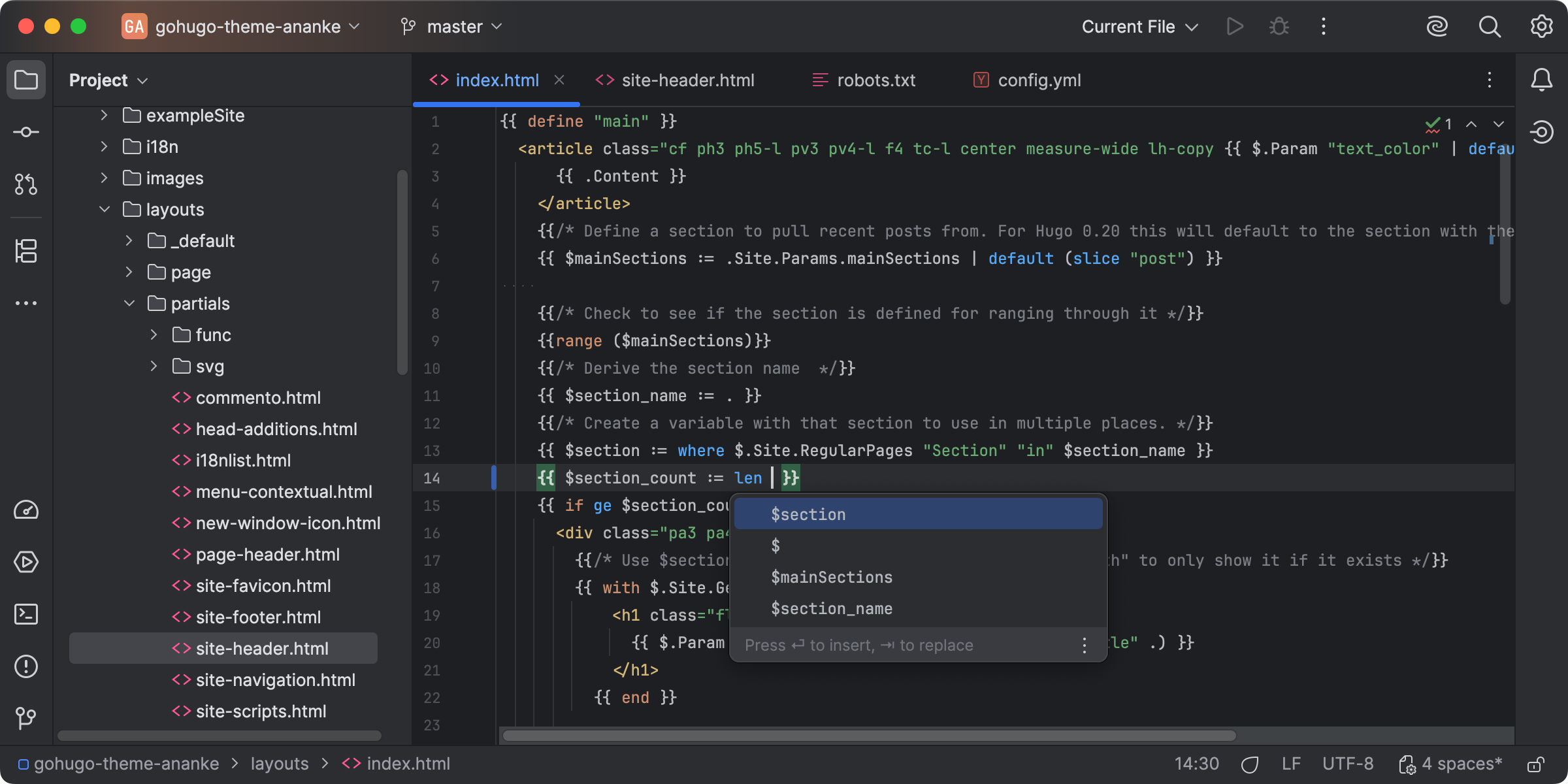 Smart Hugo Screenshot